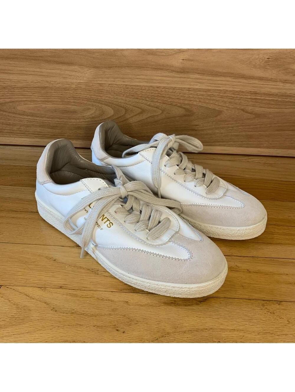 AllSaints Thelma Suede Low Top Sneakers in White - Size 6 - Picture 2 of 7